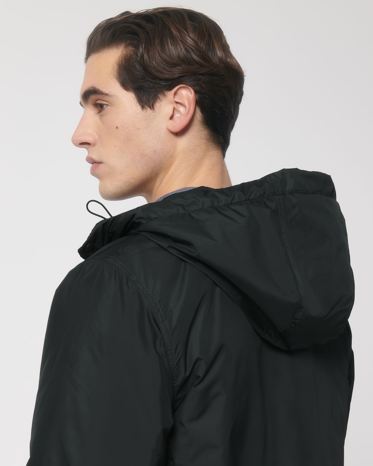 Padded Parker - Black - Vorderseite Detail