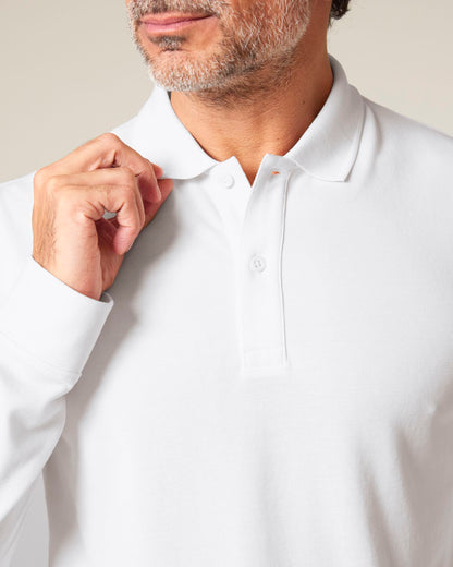 Prepster 2.0 Long Sleeve - White - Vorderseite Detail