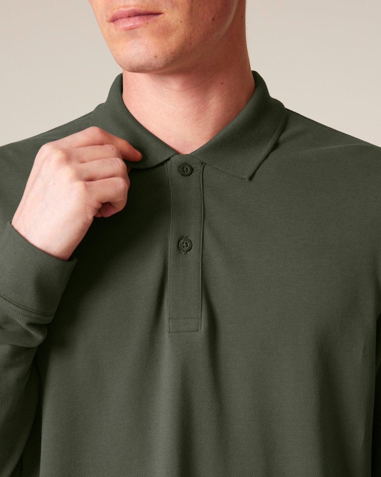 Prepster 2.0 Long Sleeve - Khaki - Vorderseite Detail