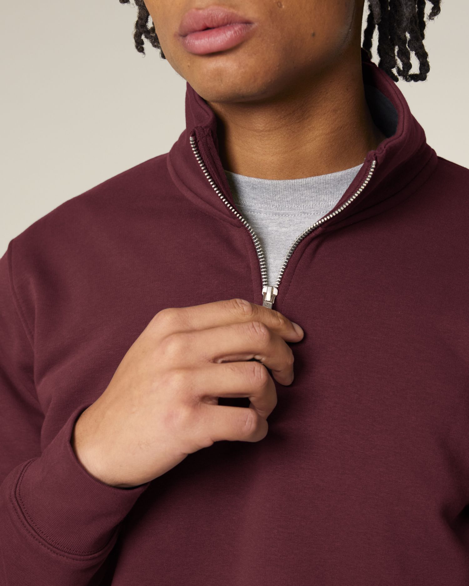 Trucker 2.0 - Burgundy - Vorderseite Detail