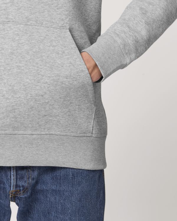 Drummer - Heather Grey - Vorderseite Detail