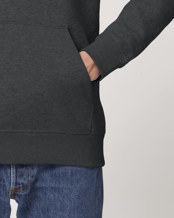 Drummer - Dark Heather Grey - Vorderseite Detail