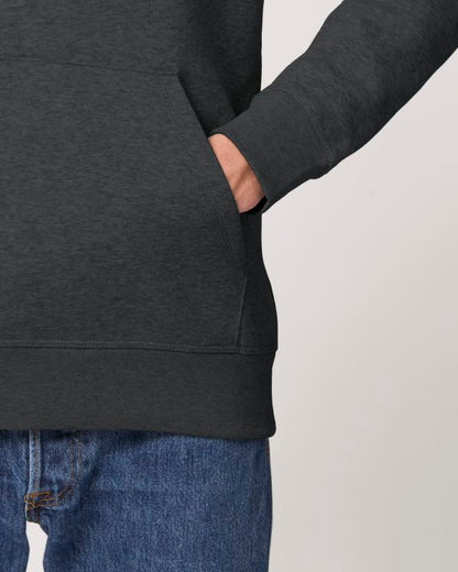 Drummer - Dark Heather Grey - Vorderseite Detail