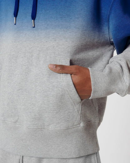Slammer Dip Dye - Dip Dye Worker Blue/Heather Grey - Vorderseite Detail