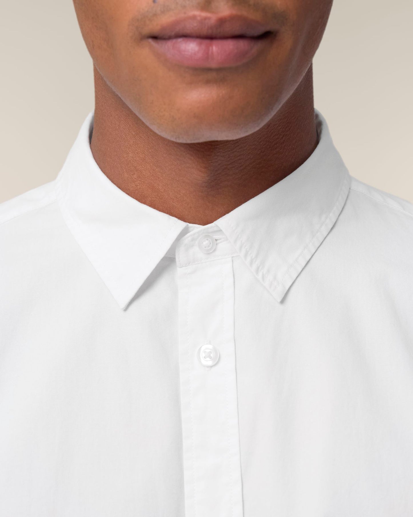 Stanley Styler Shirt - White - Vorderseite Detail