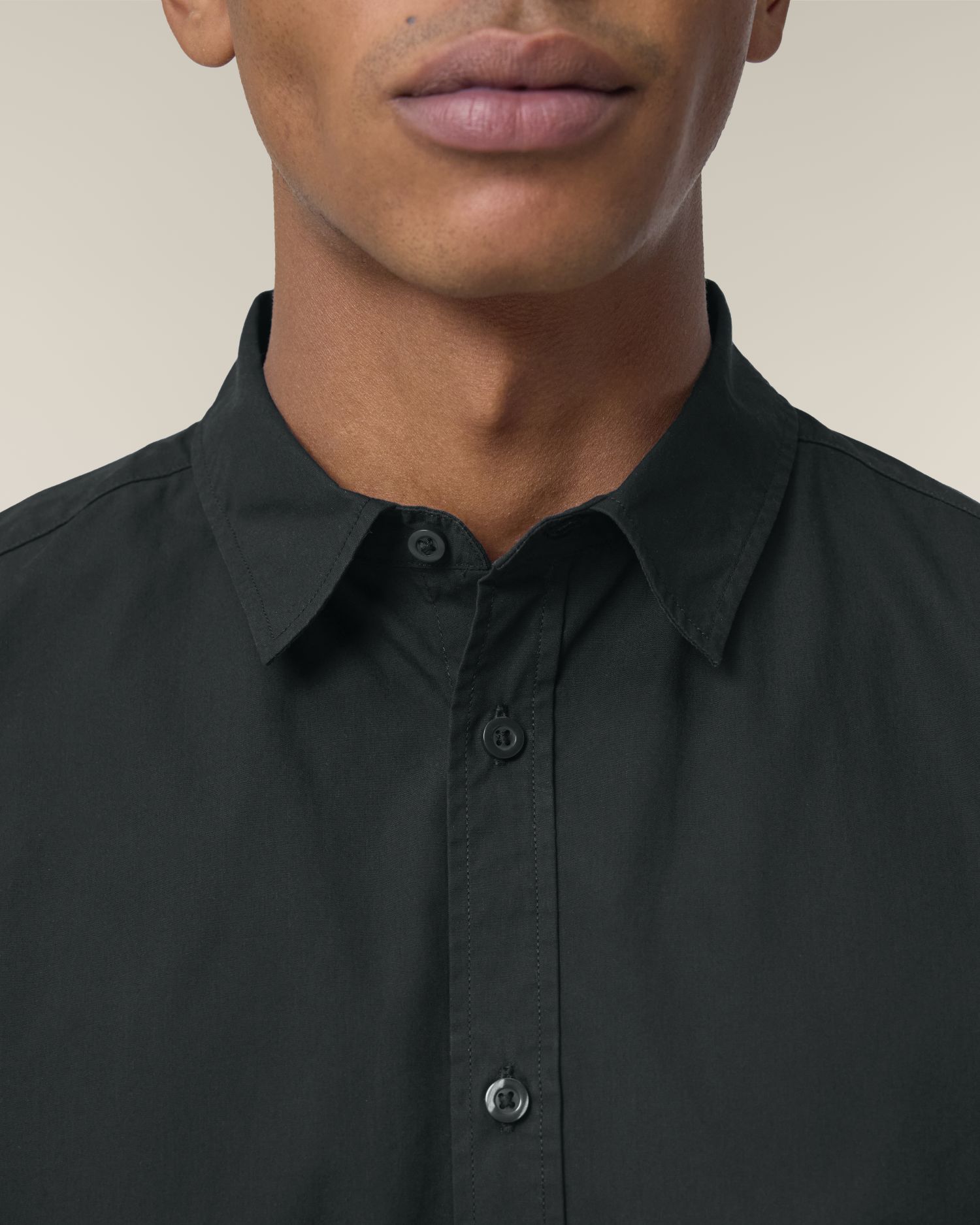 Stanley Styler Shirt - Black - Vorderseite Detail