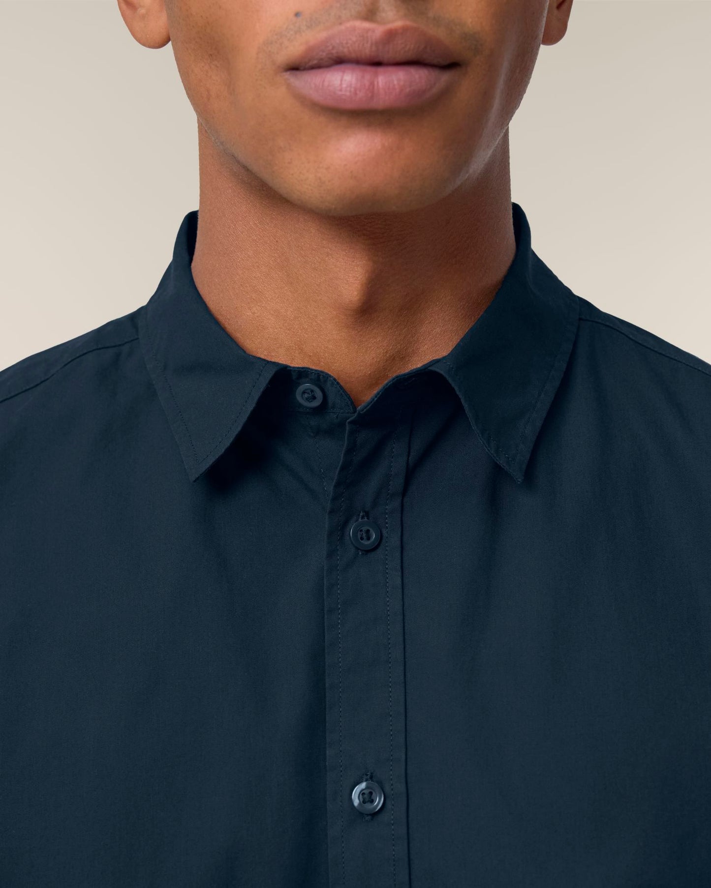 Stanley Styler Shirt - French Navy - Vorderseite Detail