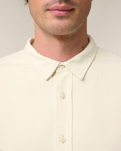 Worker Shirt - Natural Raw - Vorderseite Detail