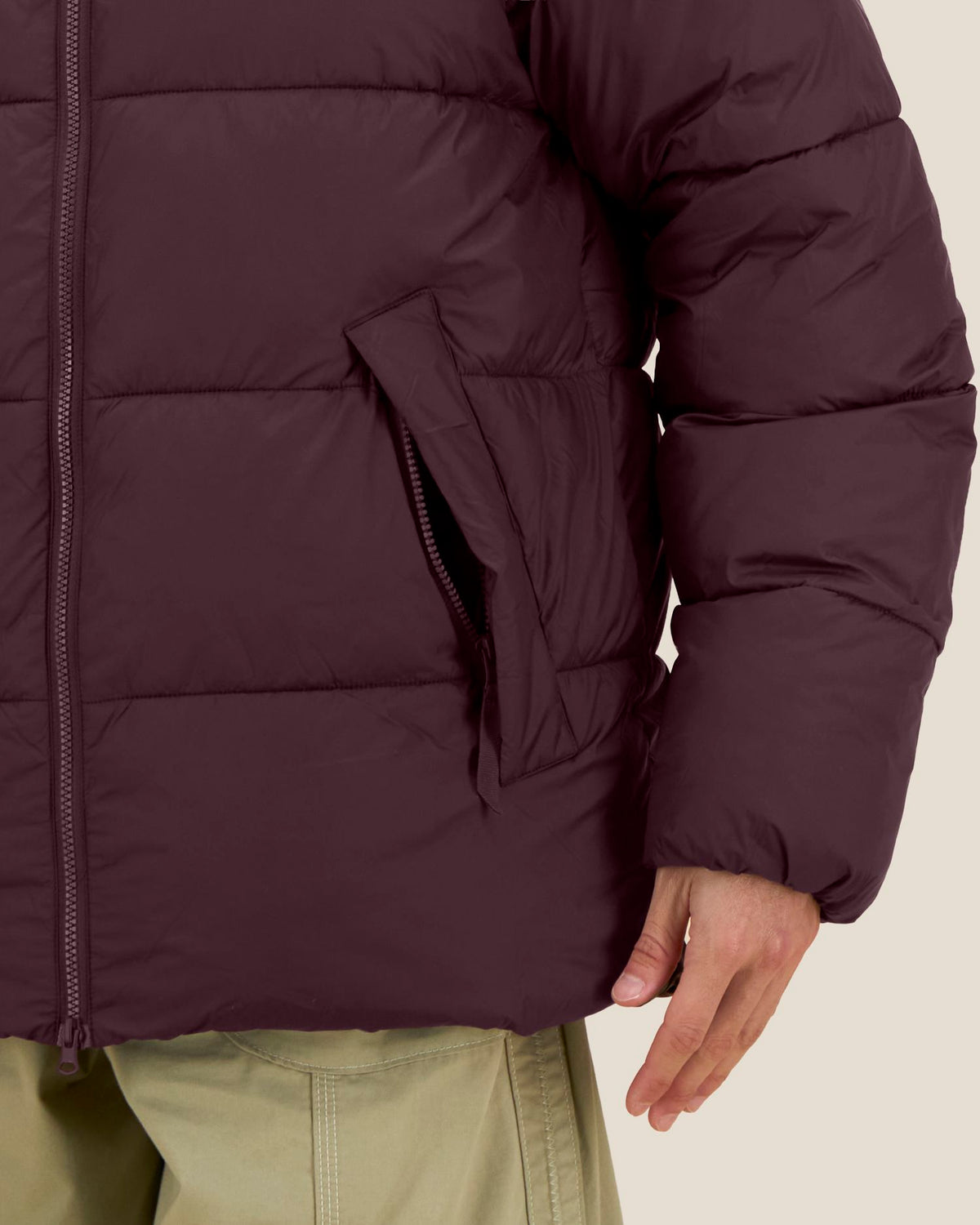 Puffer 2.0 - Red Brown - Vorderseite Detail