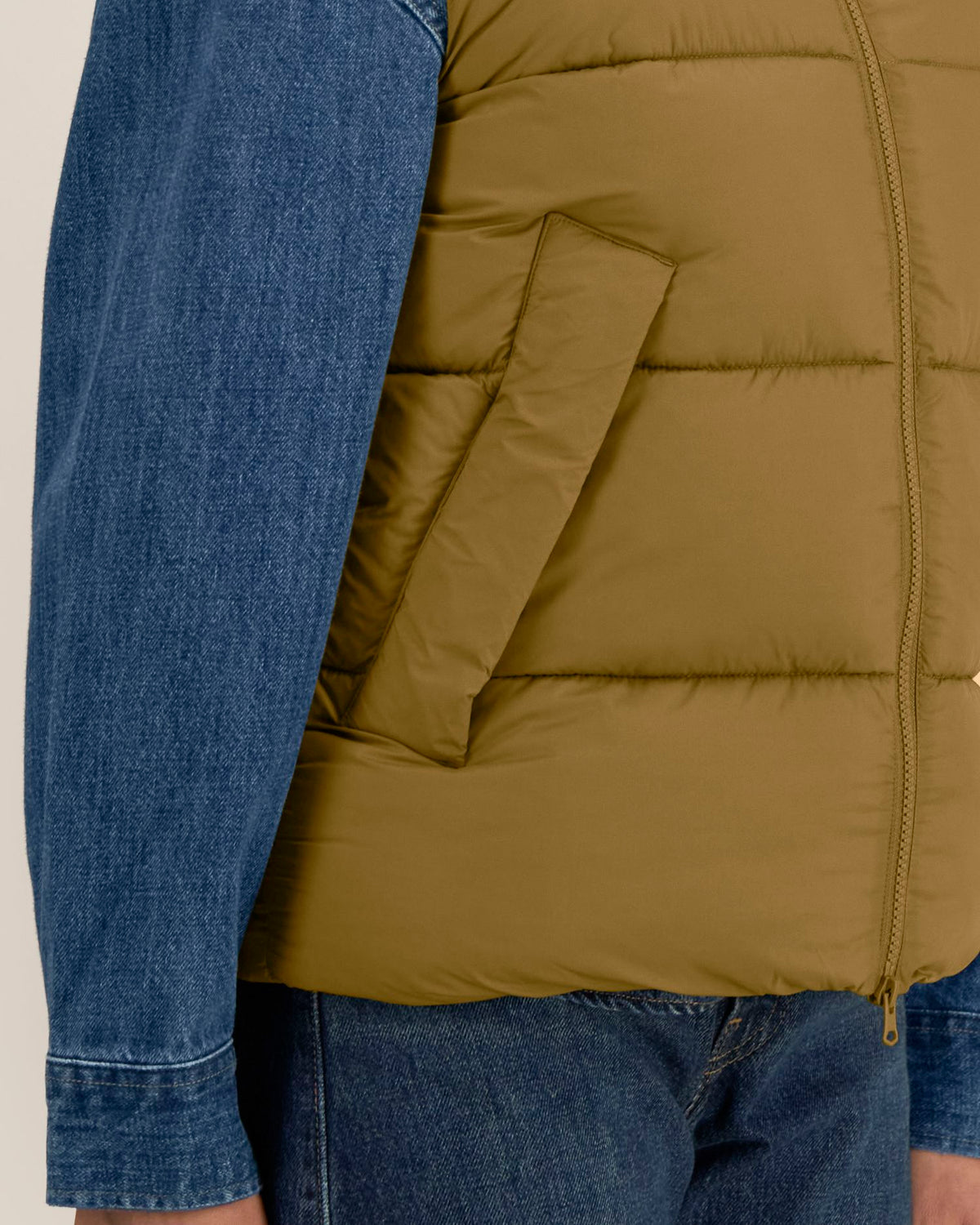 Puffer Gilet 2.0 - Bronze - Vorderseite Detail