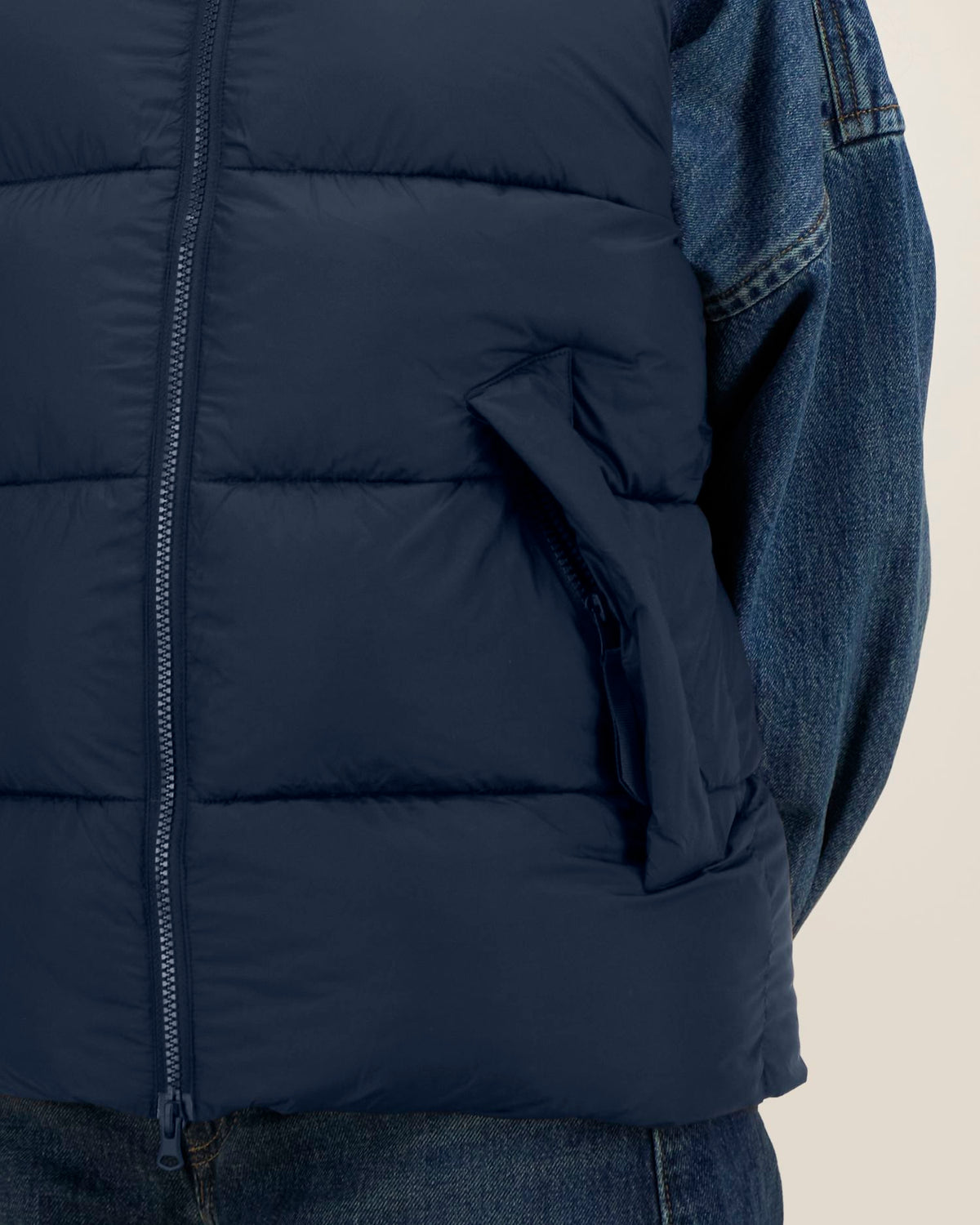 Puffer Gilet 2.0 - French Navy - Vorderseite Detail