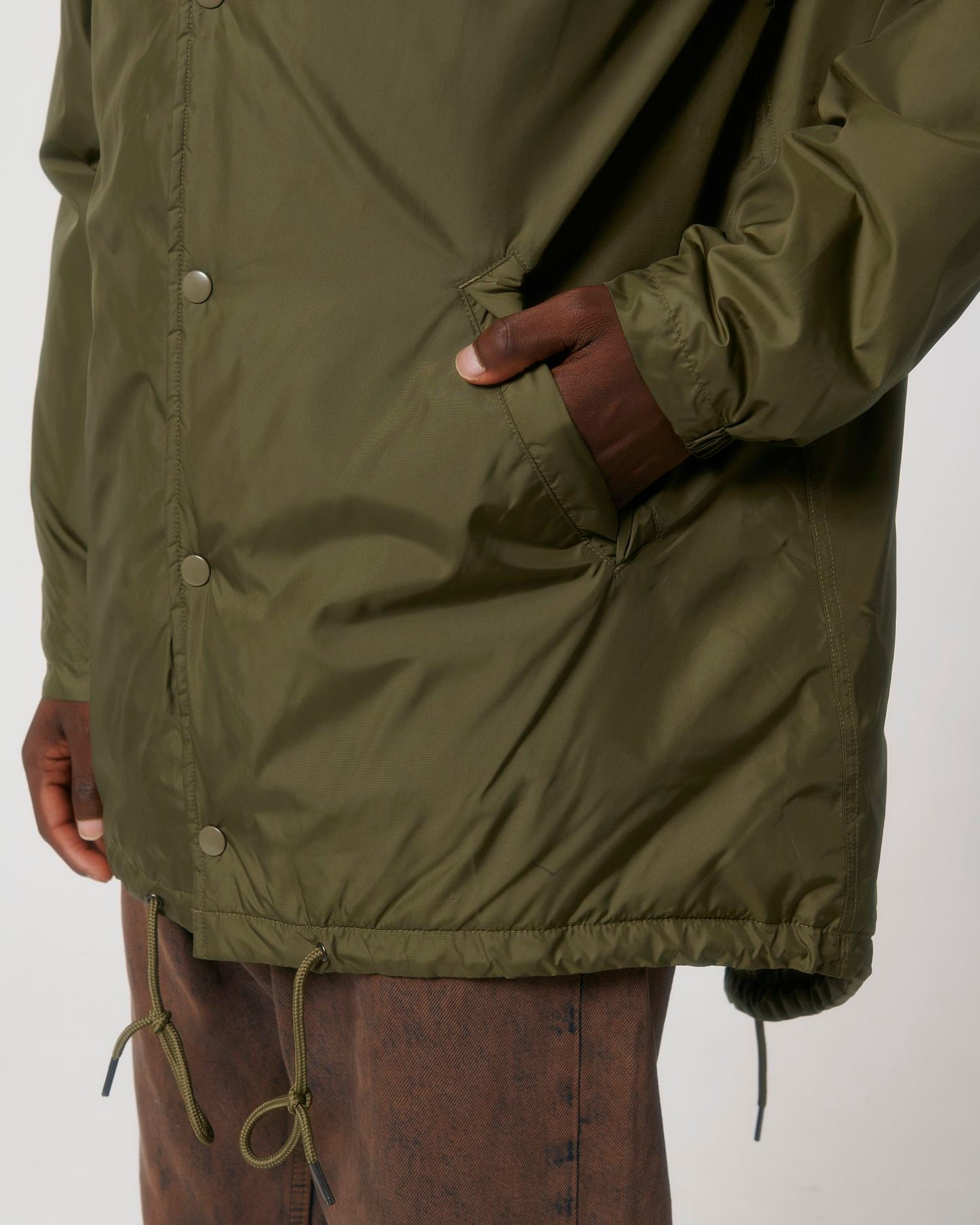 Padded Parker - British Khaki - Vorderseite Detail