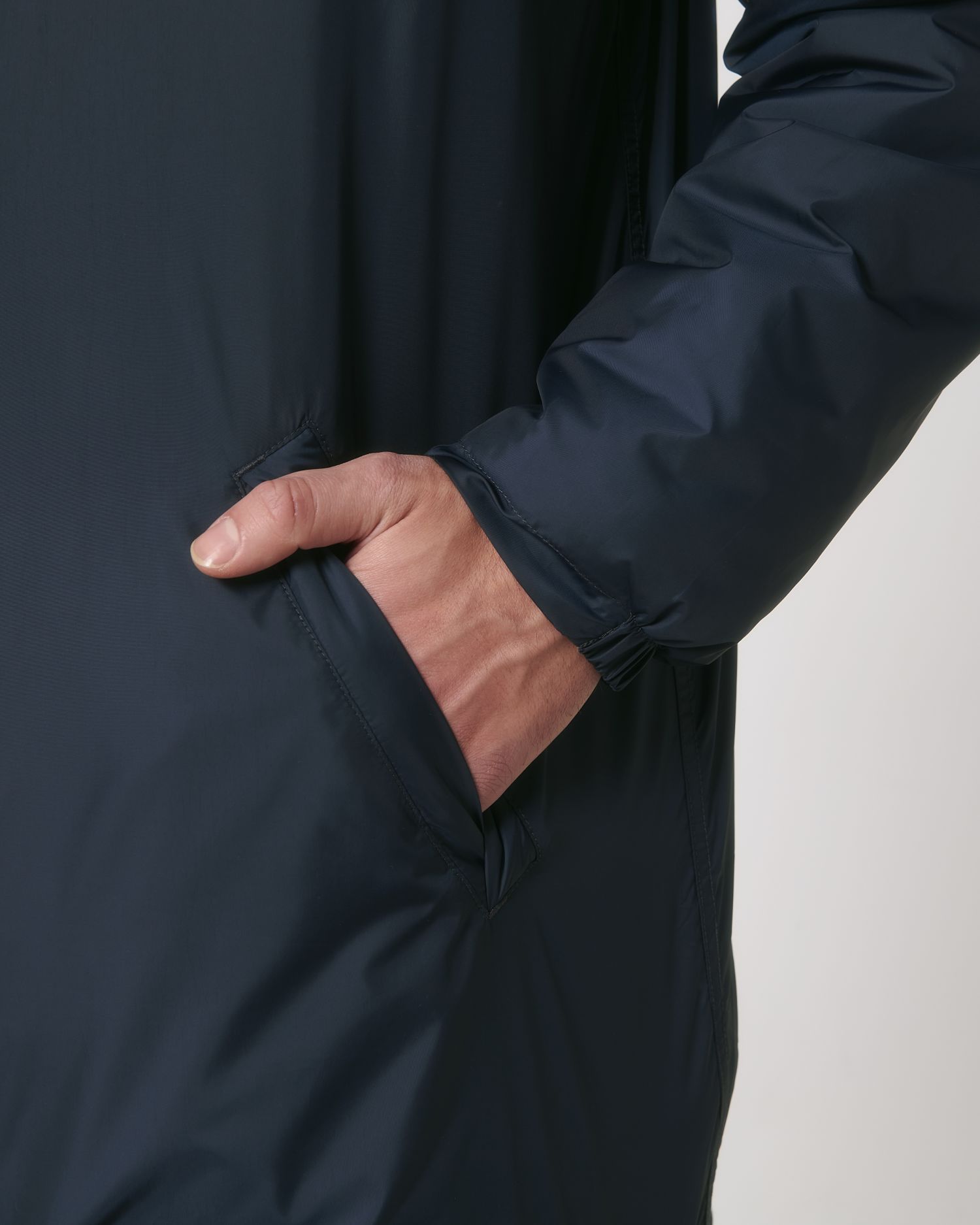 Padded Parker - French Navy - Vorderseite Detail