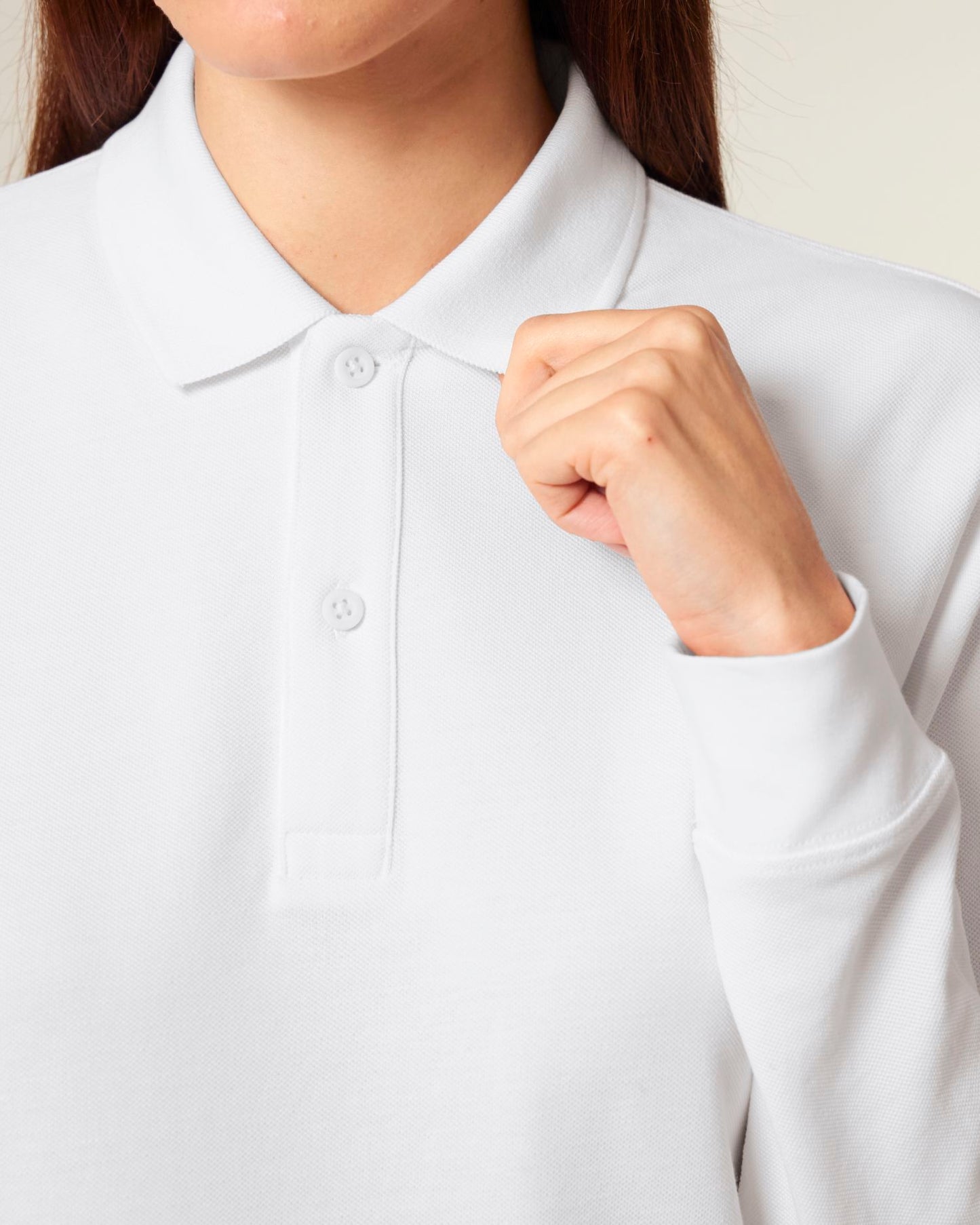 Prepster 2.0 Long Sleeve - White - Vorderseite Detail