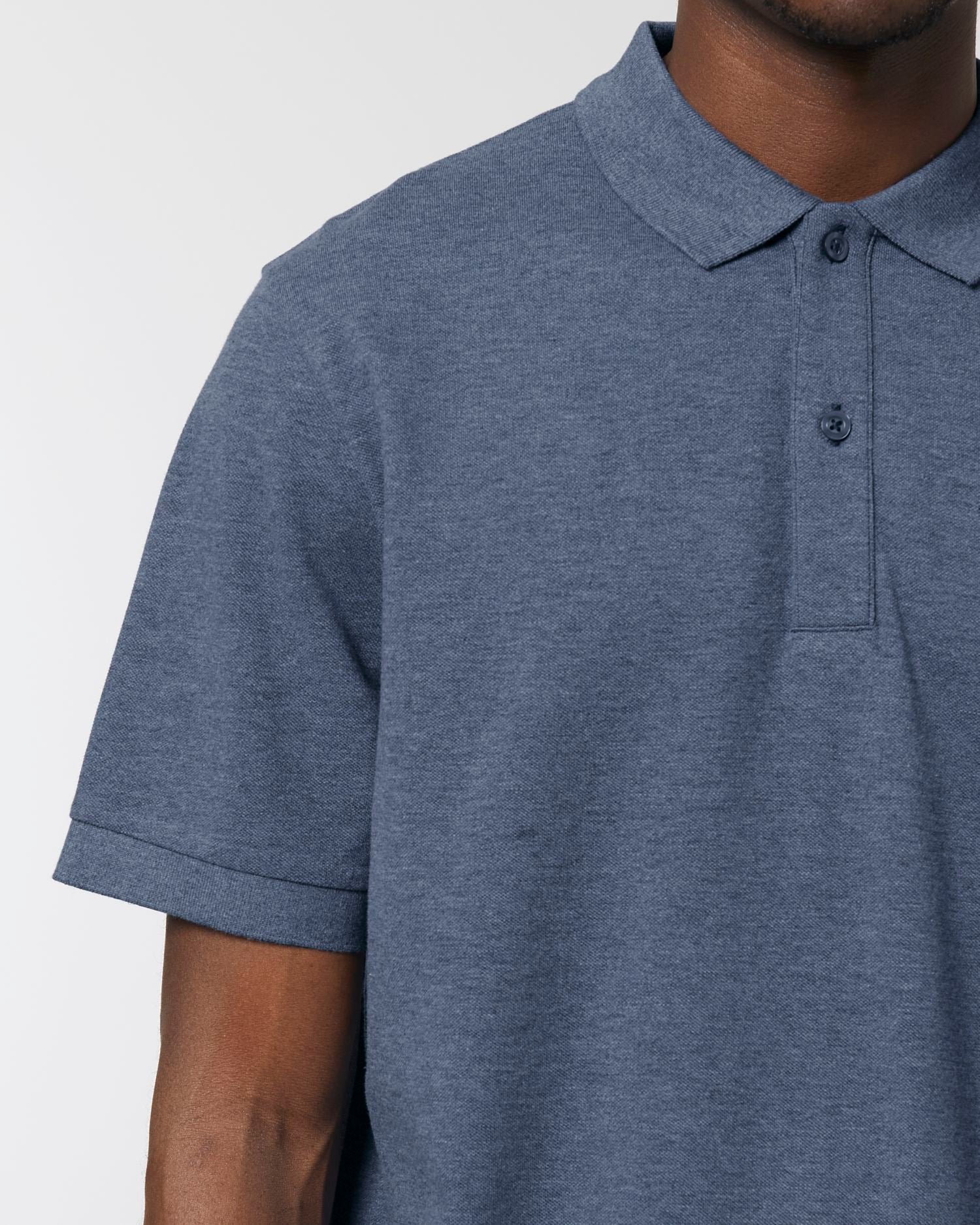 Prepster - Dark Heather Blue - Vorderseite Detail