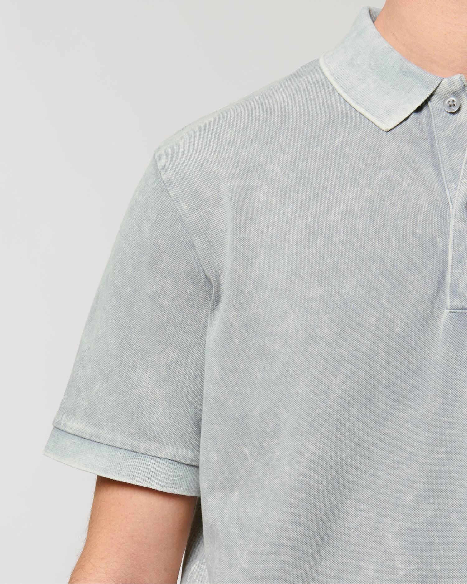 Prepster Vintage - G. Dyed Aged Light Grey - Vorderseite Detail