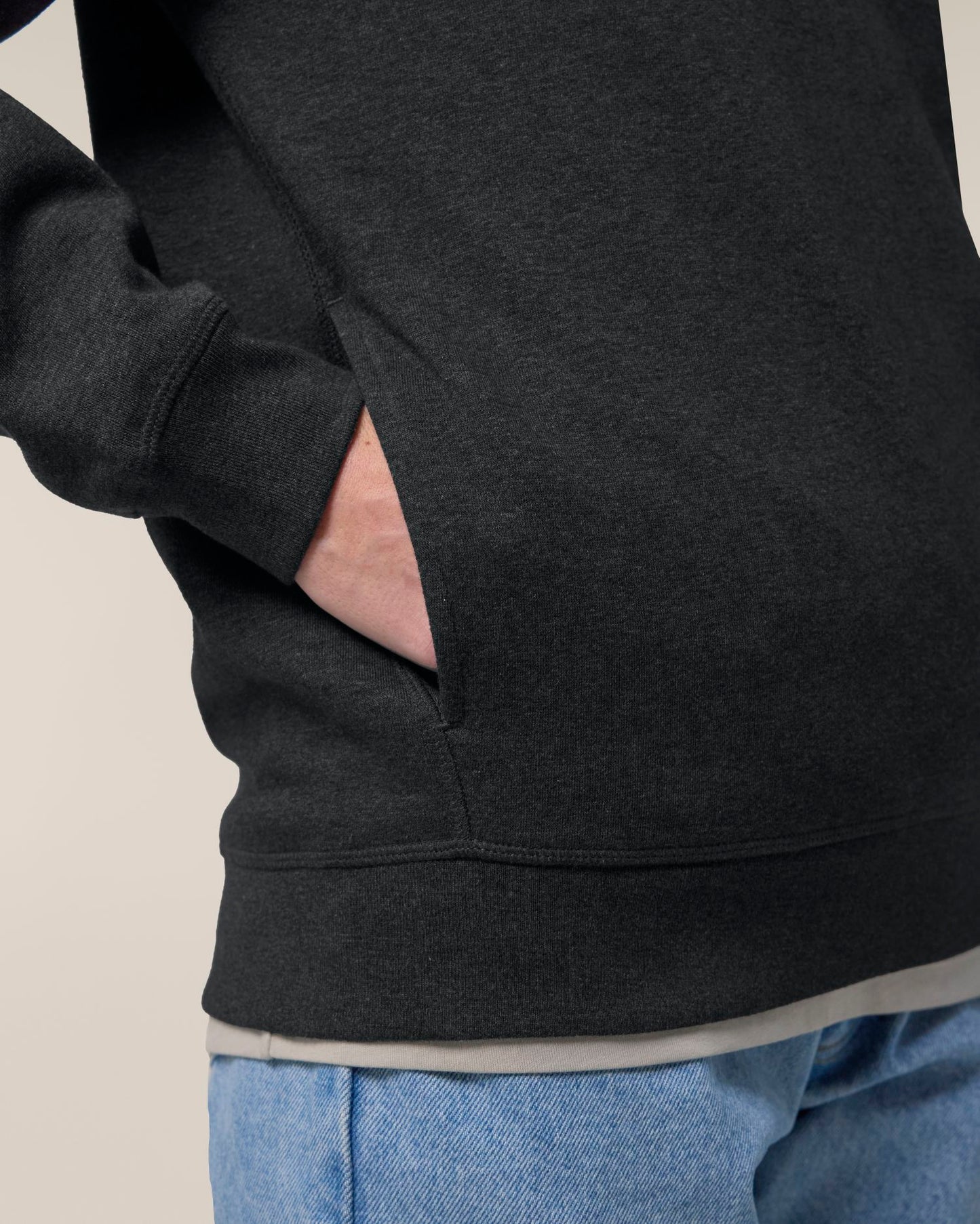 Sounder - Dark Heather Grey - Vorderseite Detail