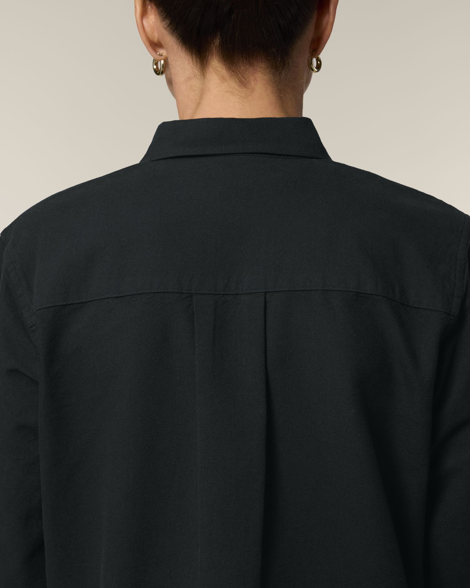 Stella Oxford Shirt - Black - Vorderseite Detail
