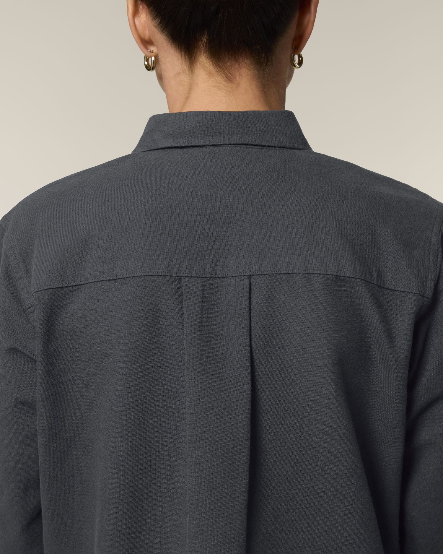 Stella Oxford Shirt - Anthracite - Vorderseite Detail