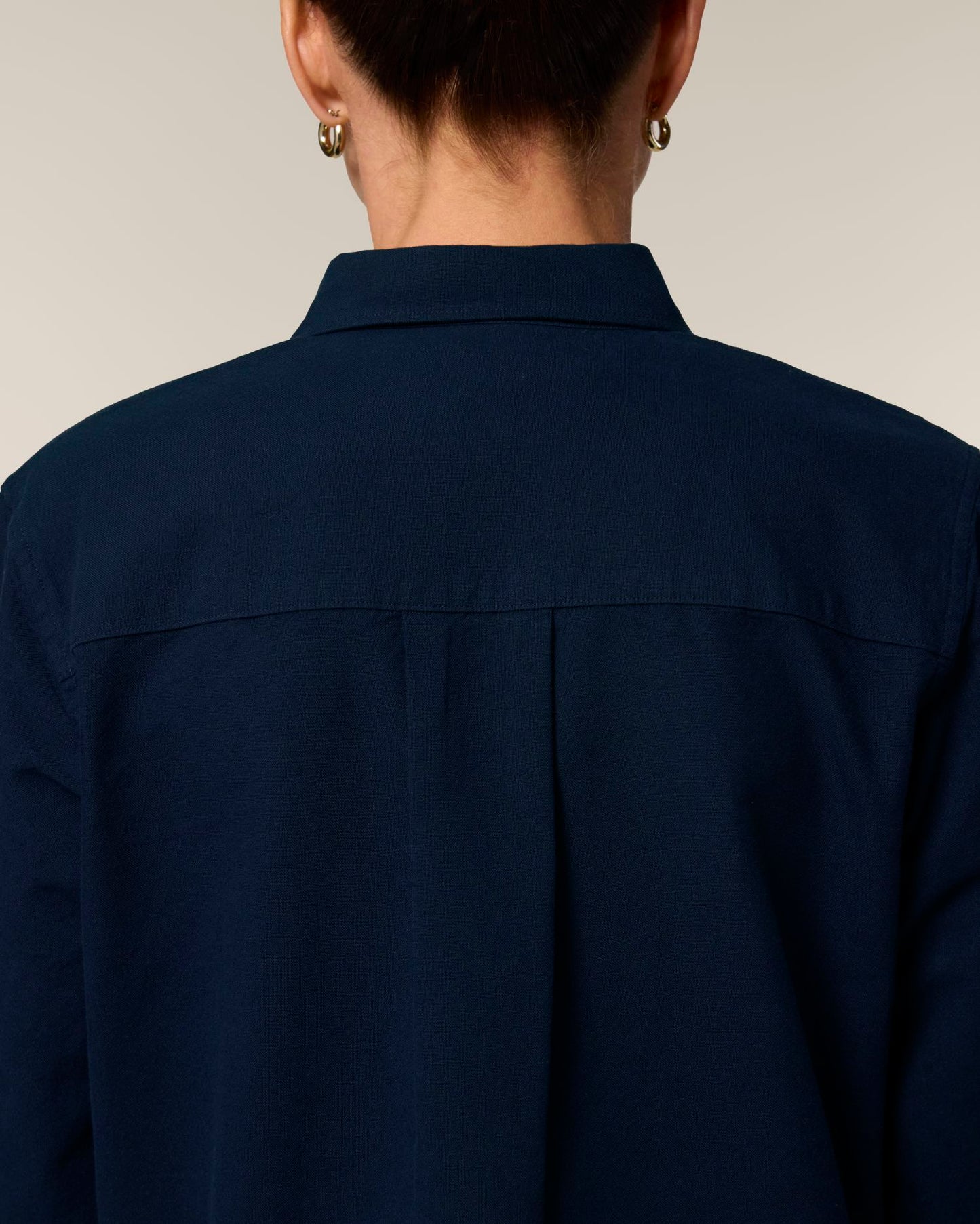 Stella Oxford Shirt - French Navy - Vorderseite Detail
