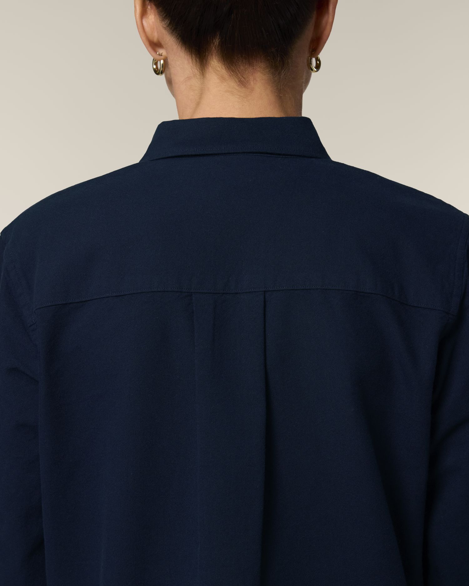 Stella Oxford Shirt - French Navy - Vorderseite Detail
