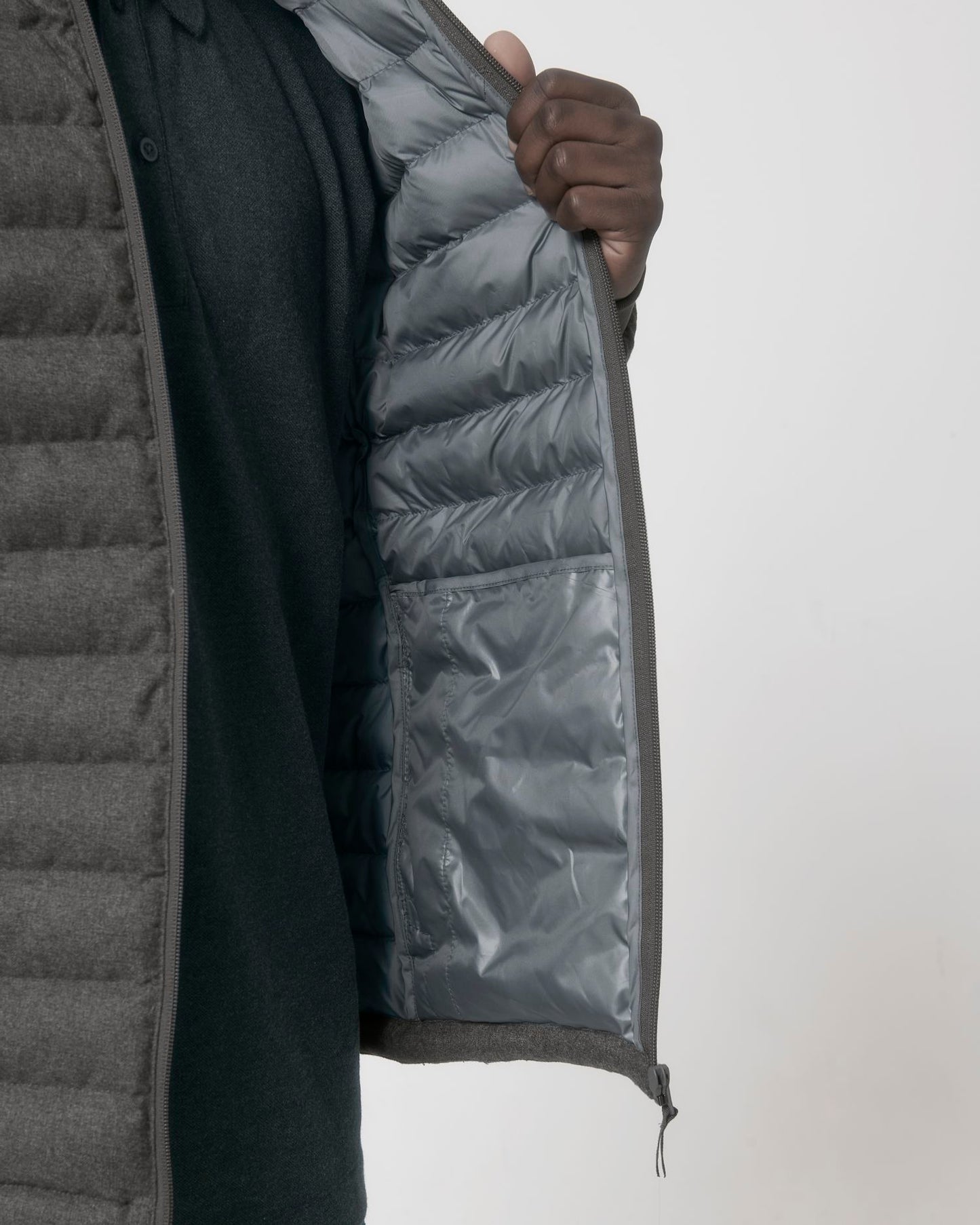 Stanley Voyager Wool-Like - Deep Metal Heather Grey - Vorderseite Detail