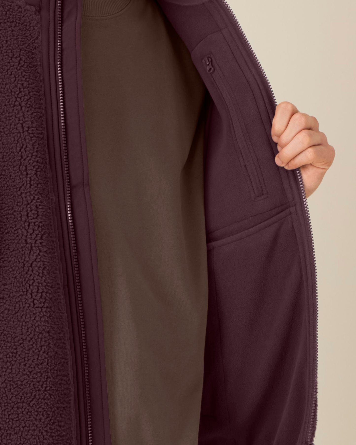 Liner - Red Brown - Vorderseite Detail