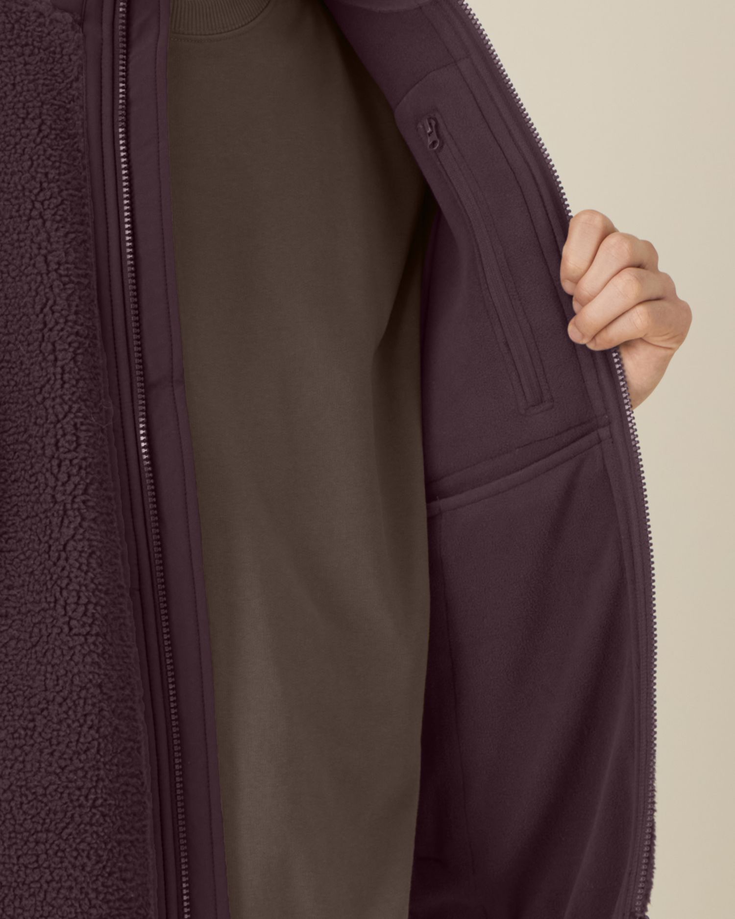 Liner - Red Brown - Vorderseite Detail