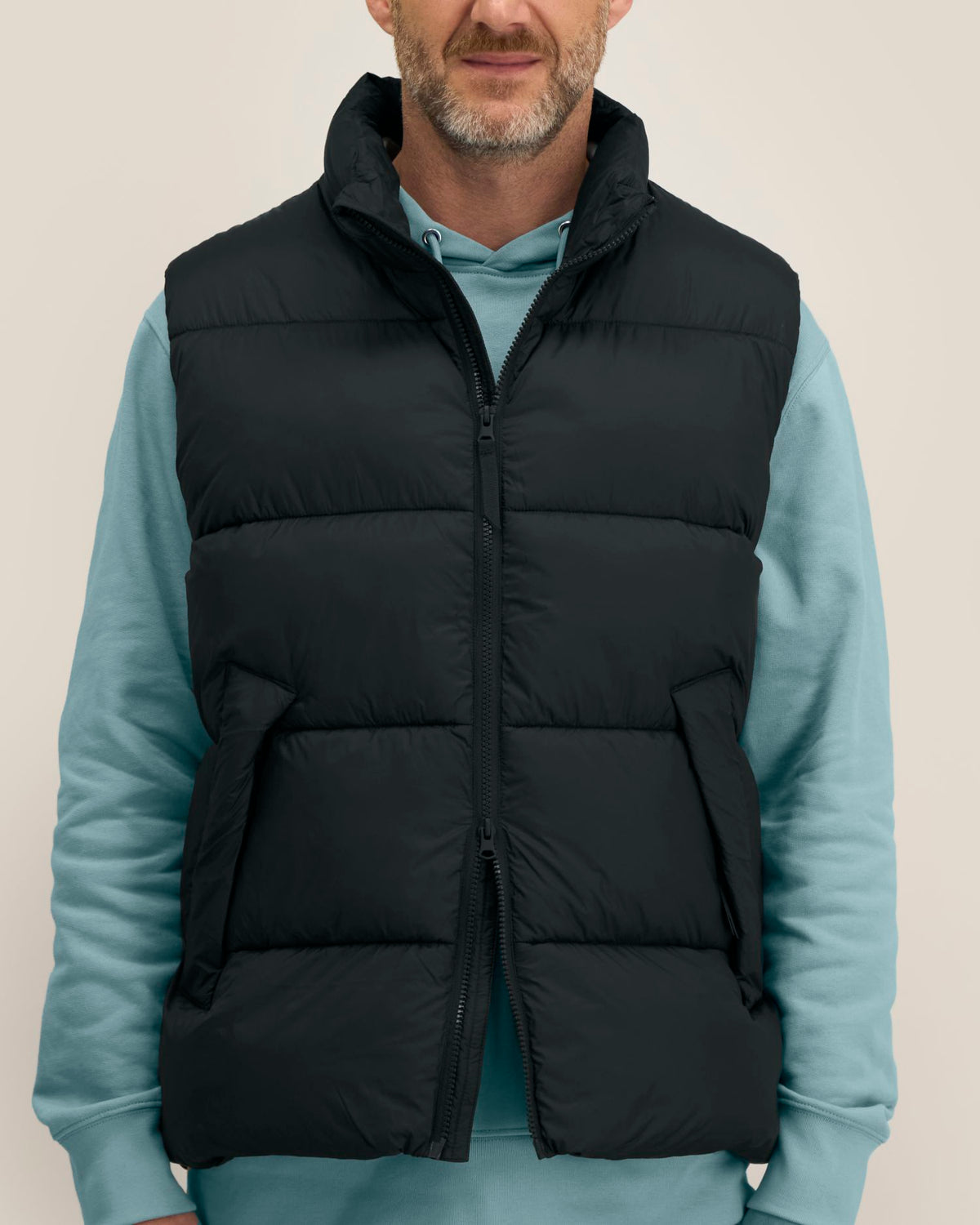 Puffer Gilet 2.0 - Black - Vorderseite Detail