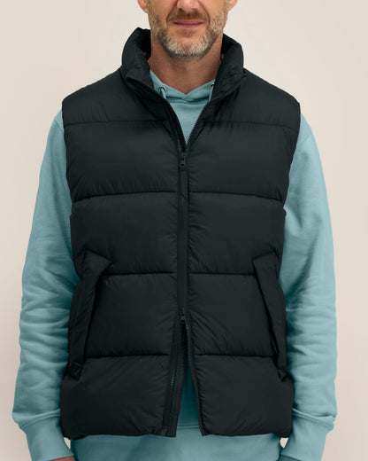 Puffer Gilet 2.0 - Black - Vorderseite Detail