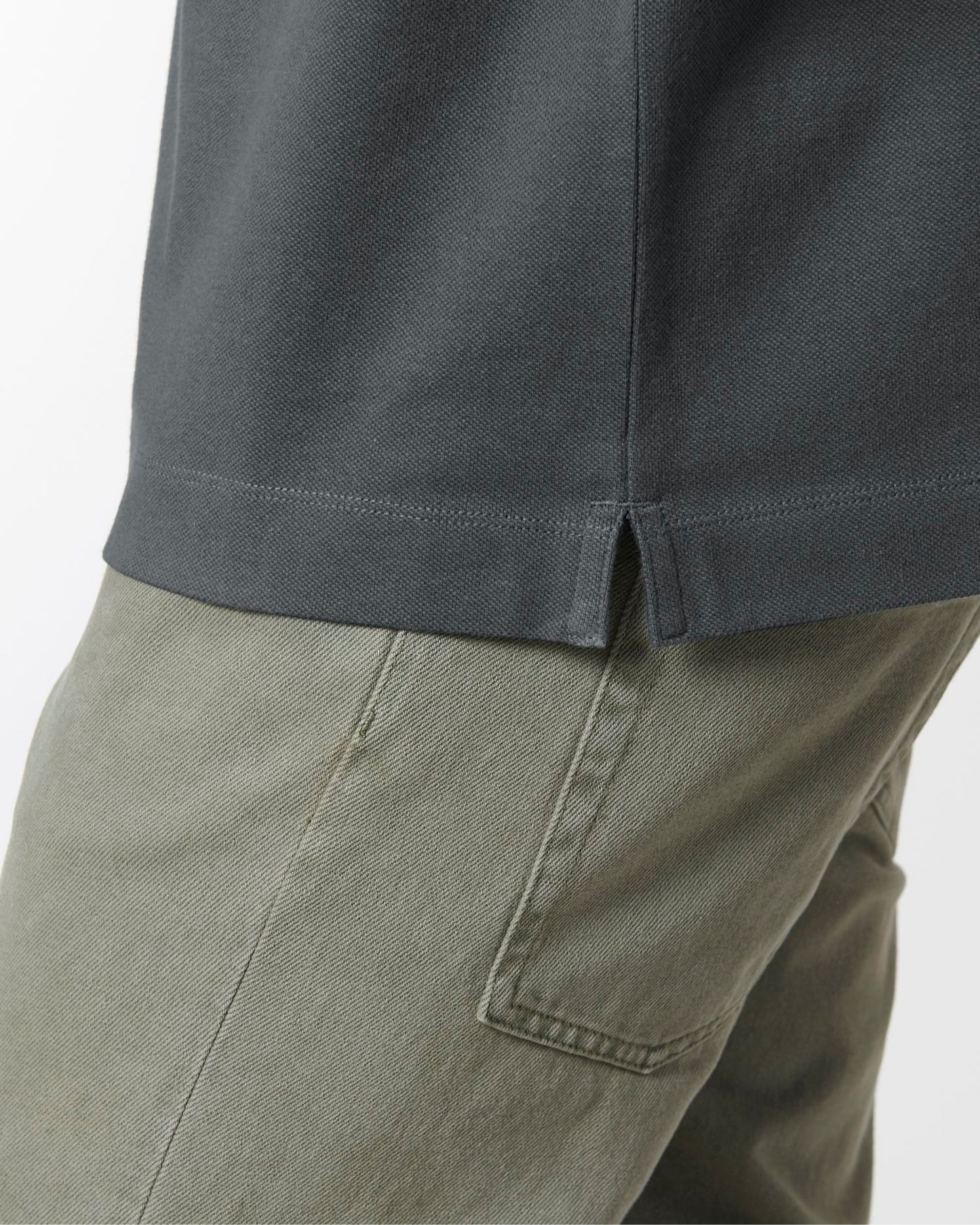 Prepster Long Sleeve - Anthracite - Vorderseite Detail