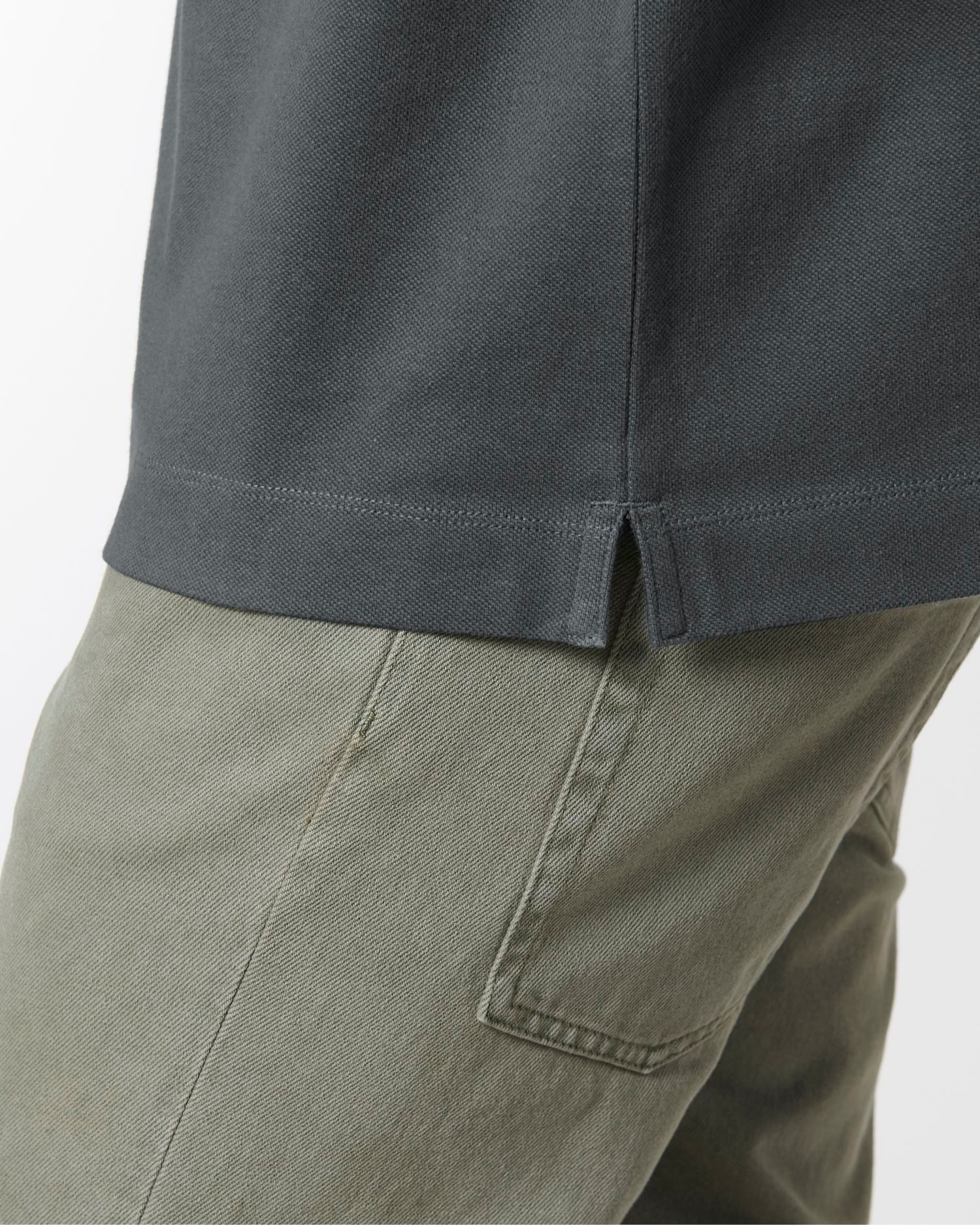 Prepster Long Sleeve - Anthracite - Vorderseite Detail