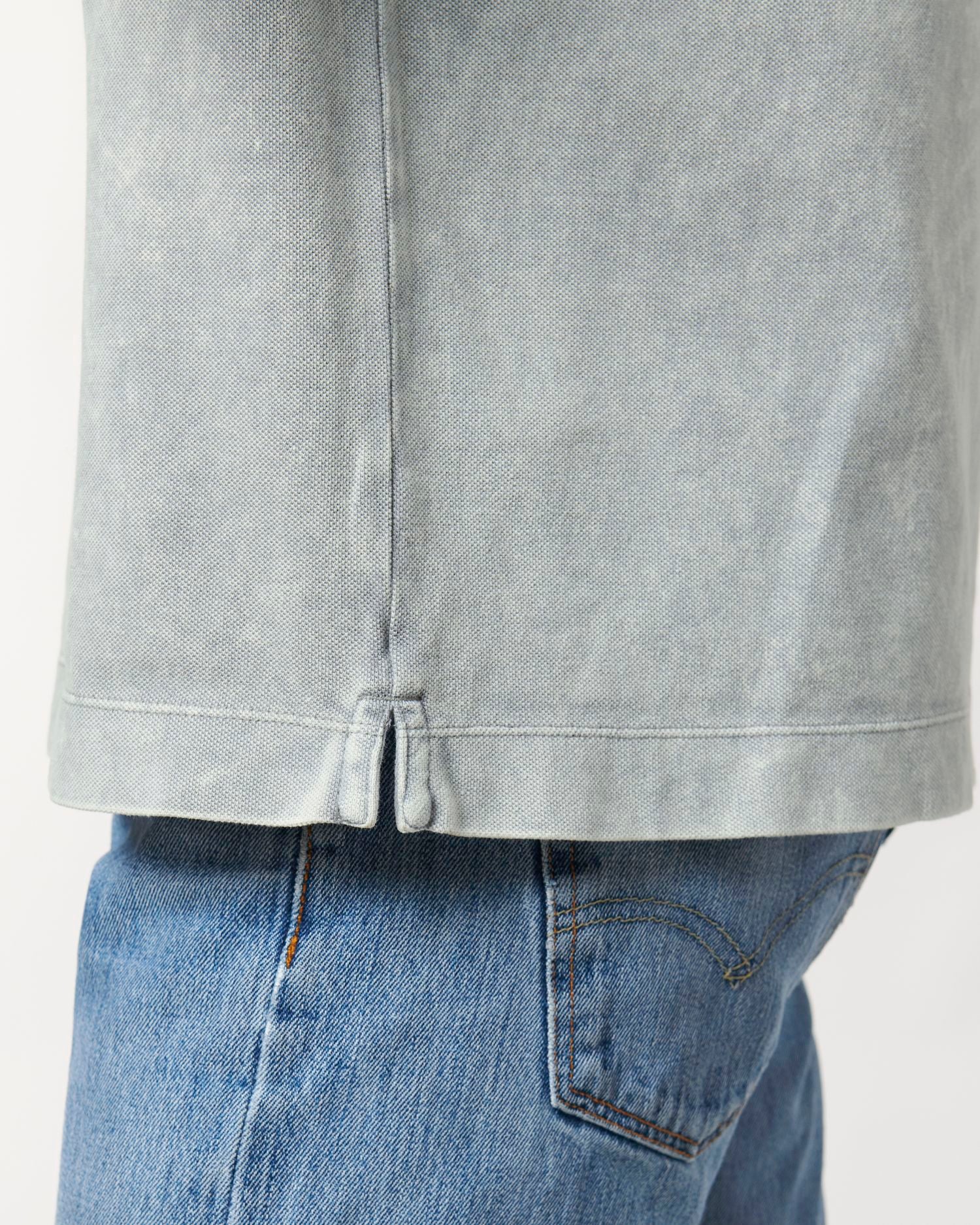 Prepster Vintage - G. Dyed Aged Light Grey - Vorderseite Detail