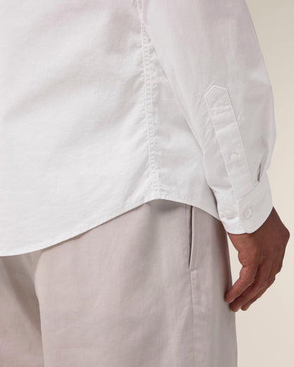 Stanley Styler Shirt - White - Vorderseite Detail