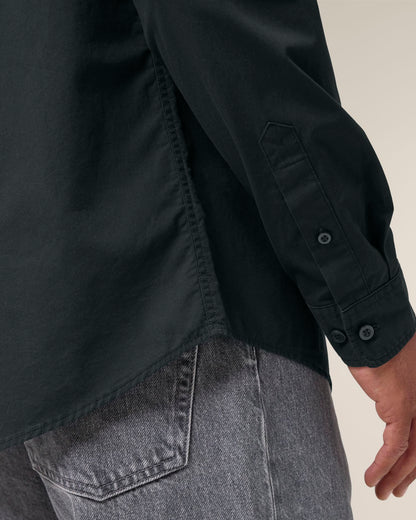 Stanley Styler Shirt - Black - Vorderseite Detail