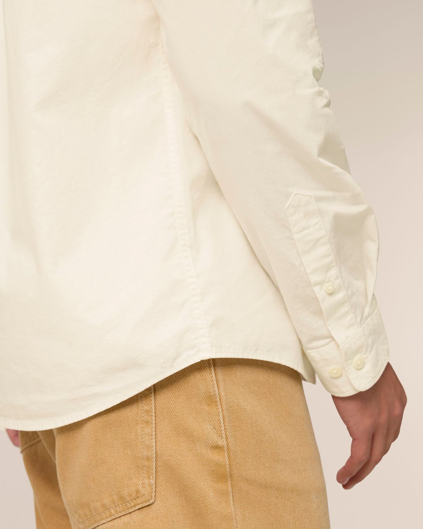 Stanley Styler Shirt - Cream - Vorderseite Detail