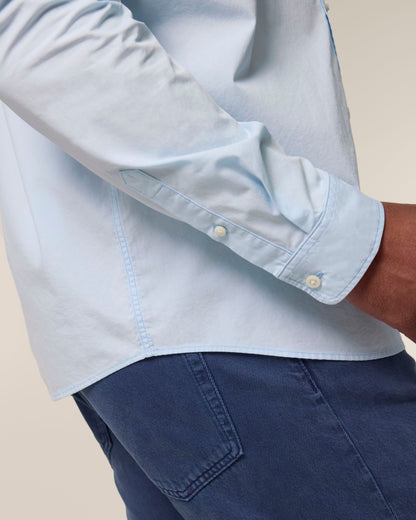 Stanley Styler Shirt - Summer Blue - Vorderseite Detail