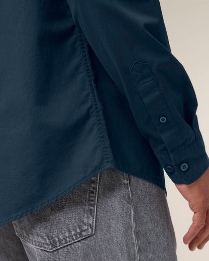 Stanley Styler Shirt - French Navy - Vorderseite Detail
