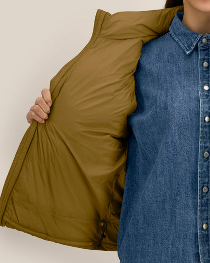 Puffer Gilet 2.0 - Bronze - Vorderseite Detail