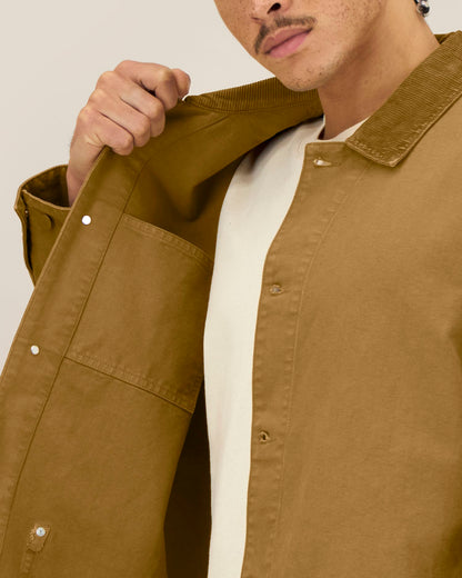 Chore Jacket - G.Dyed Bronze - Vorderseite Detail
