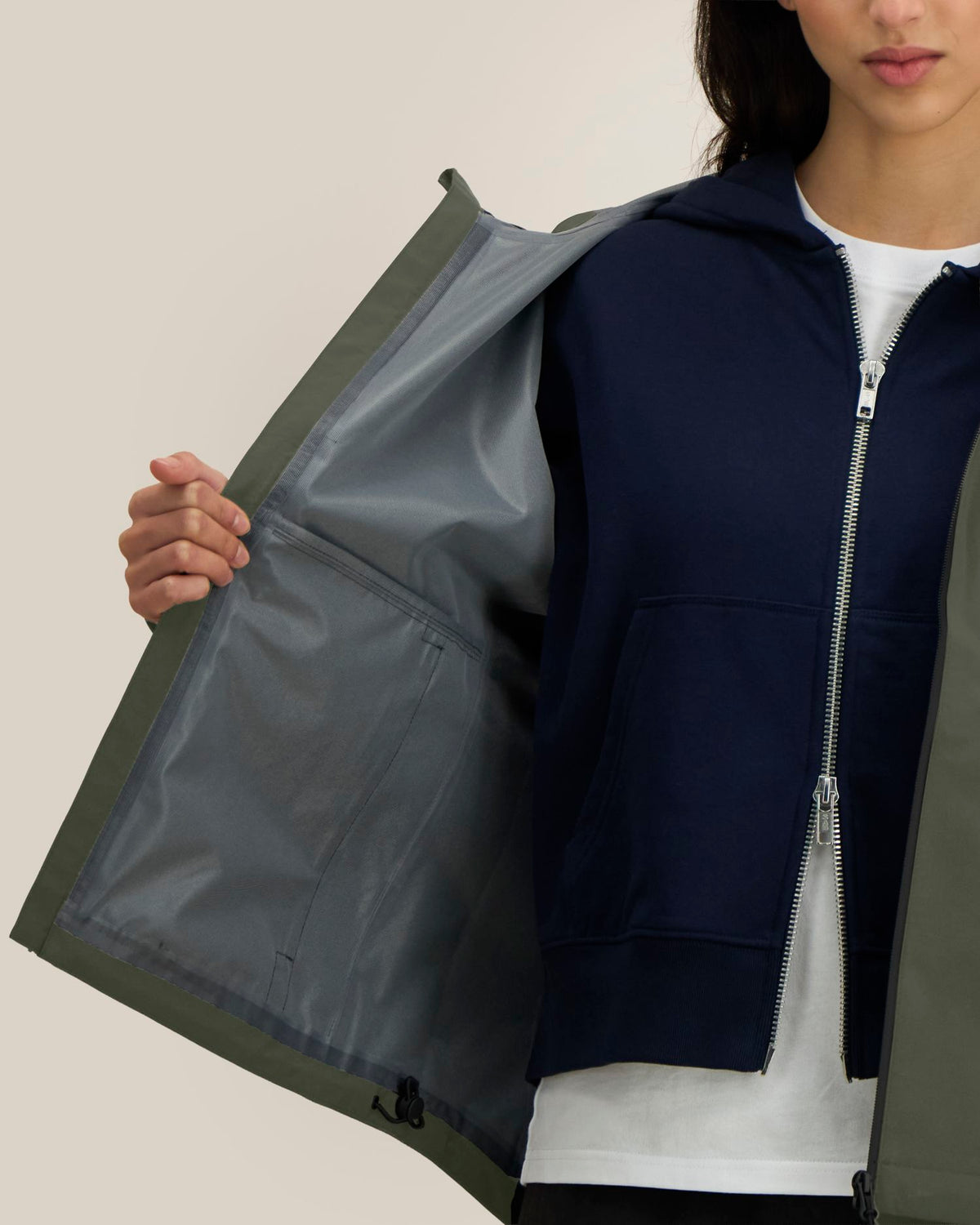 Stella Stormer - Khaki - Vorderseite Detail