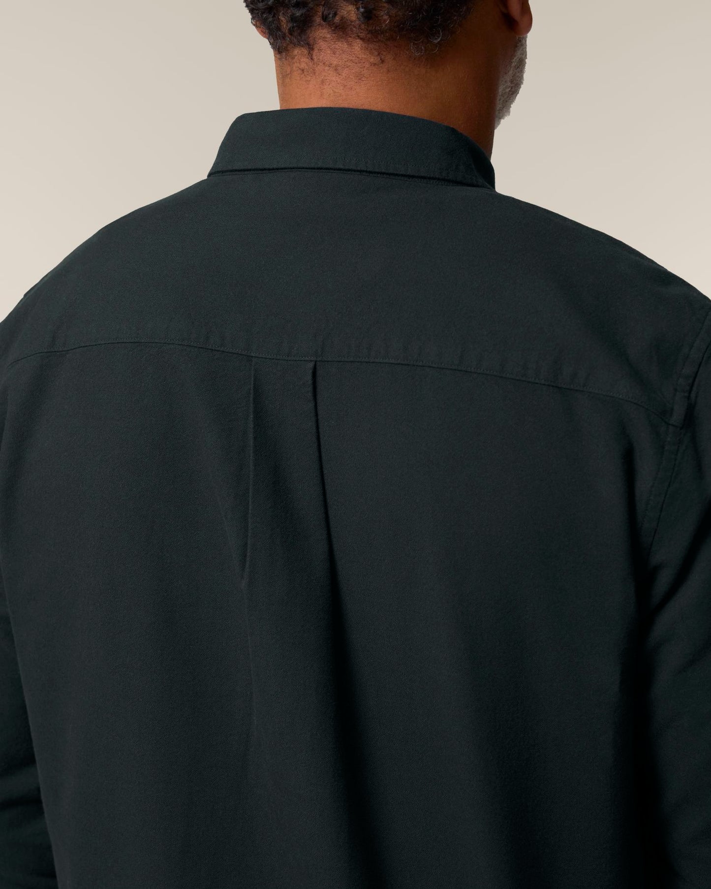 Stanley Oxford Shirt - Black - Vorderseite Detail
