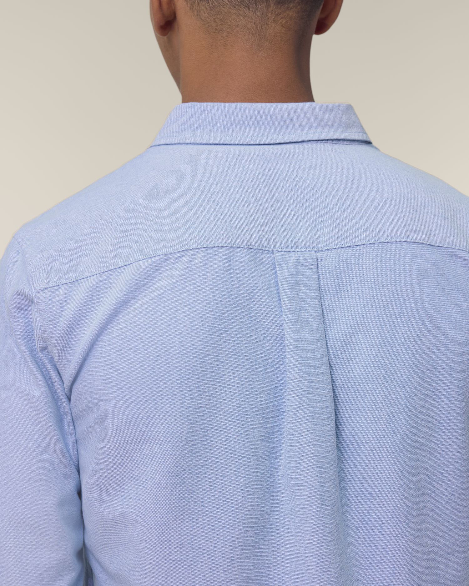 Stanley Oxford Shirt - Blue Oxford - Vorderseite Detail