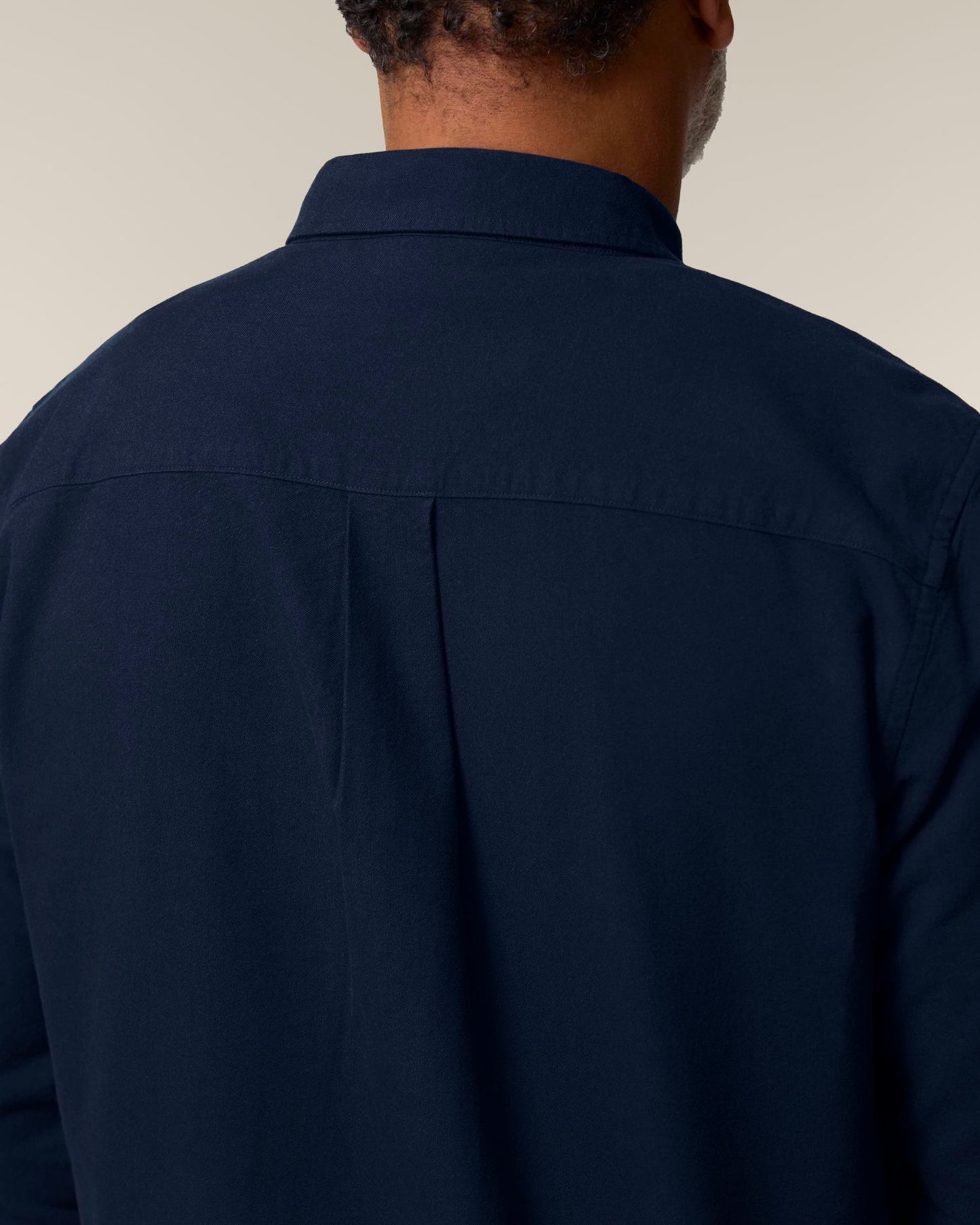 Stanley Oxford Shirt - French Navy - Vorderseite Detail