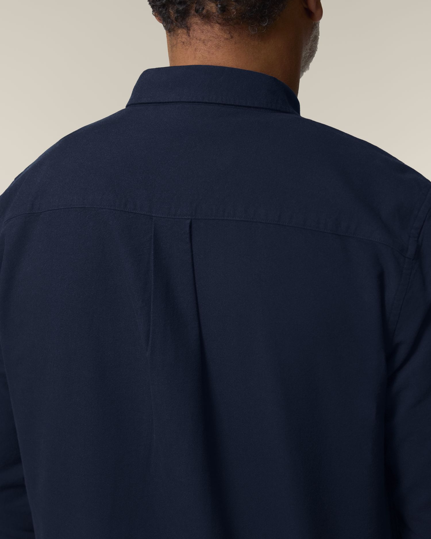 Stanley Oxford Shirt - French Navy - Vorderseite Detail