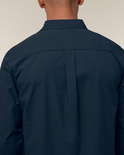 Stanley Styler Shirt - French Navy - Vorderseite Detail