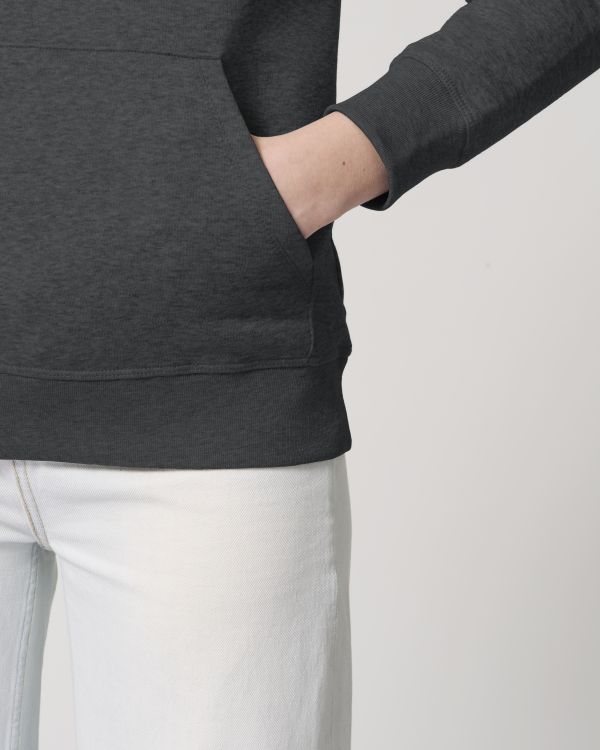 Drummer - Dark Heather Grey - Vorderseite Detail