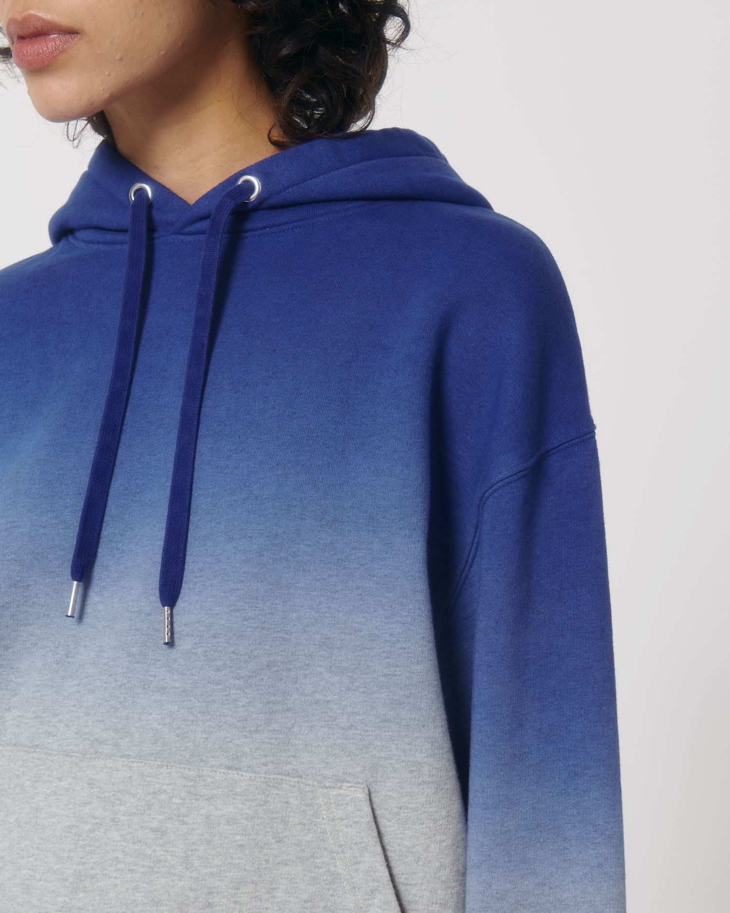 Slammer Dip Dye - Dip Dye Worker Blue/Heather Grey - Vorderseite Detail