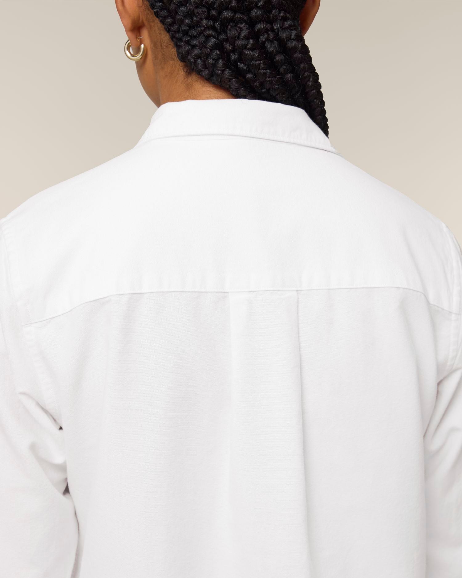 Stella Oxford Shirt - White - Vorderseite Detail