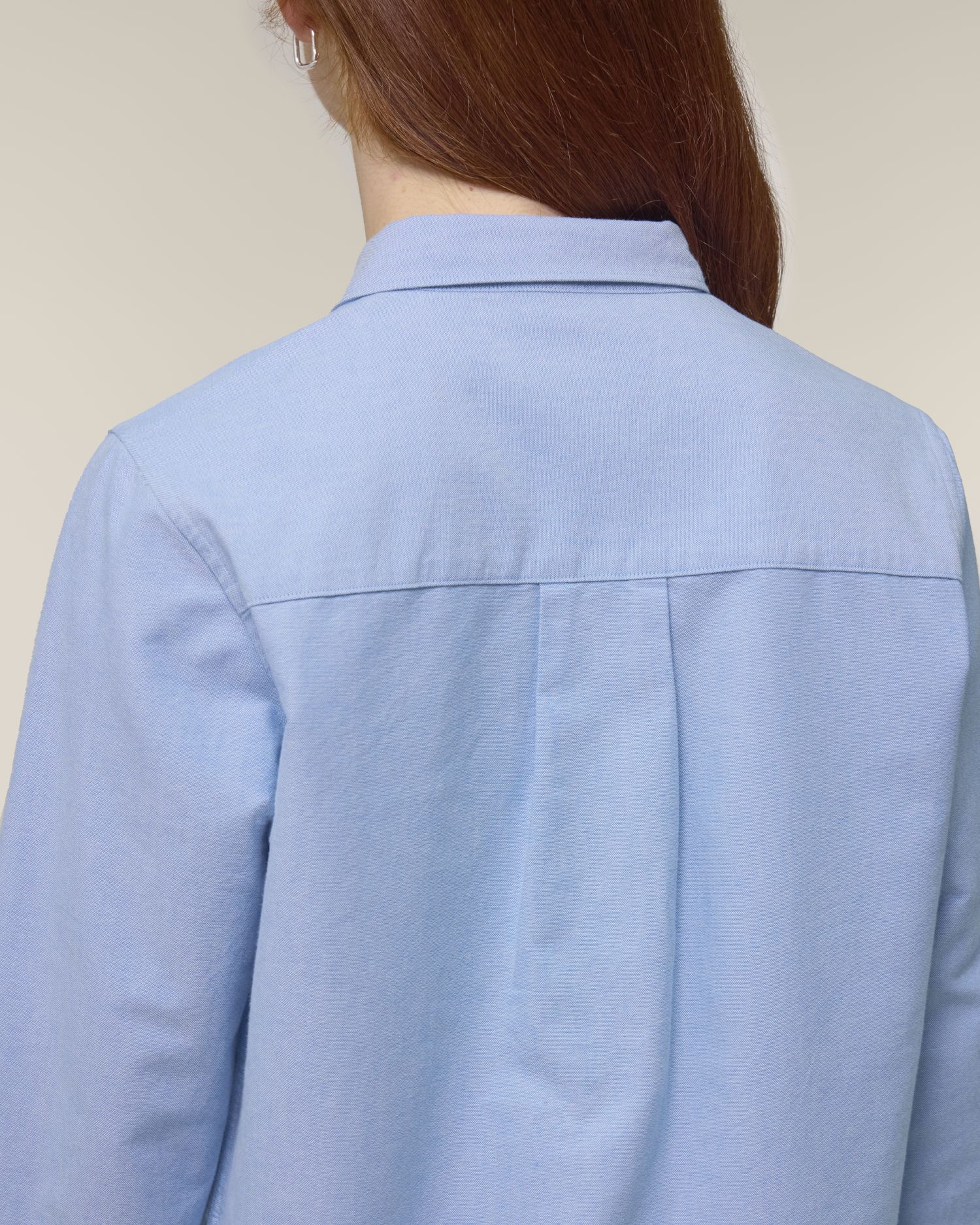 Stella Oxford Shirt - Blue Oxford - Vorderseite Detail